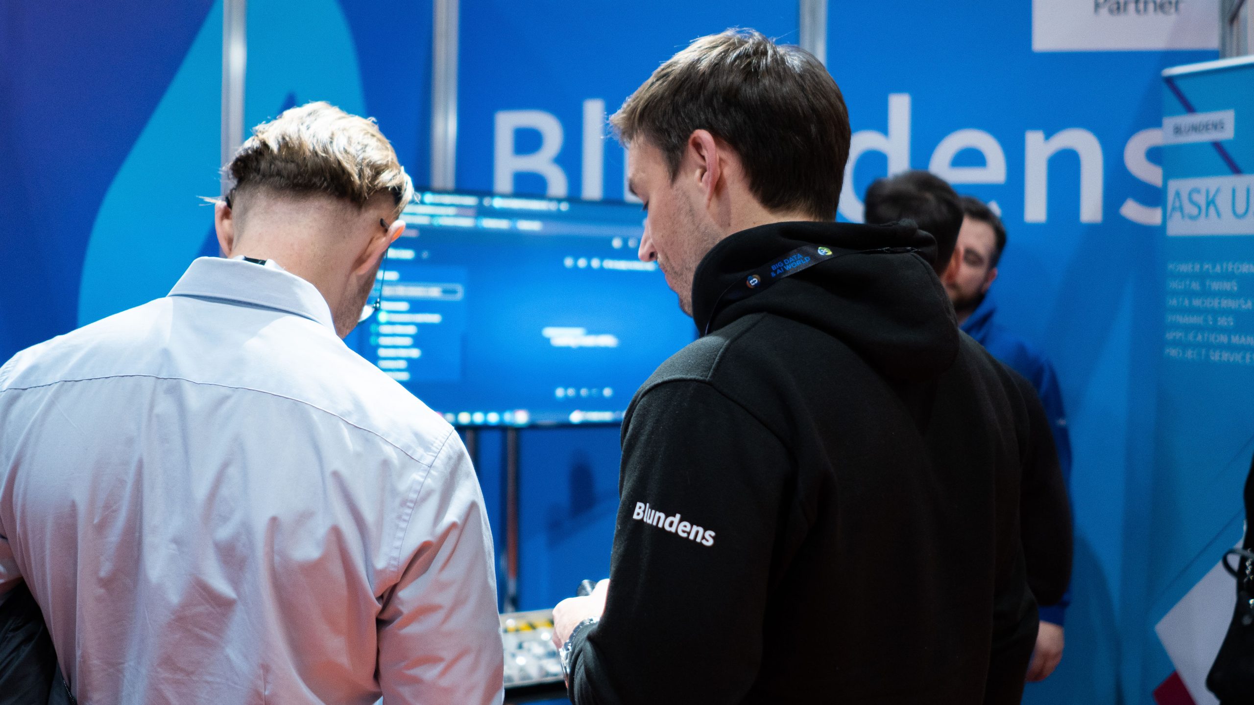 people standing and talking