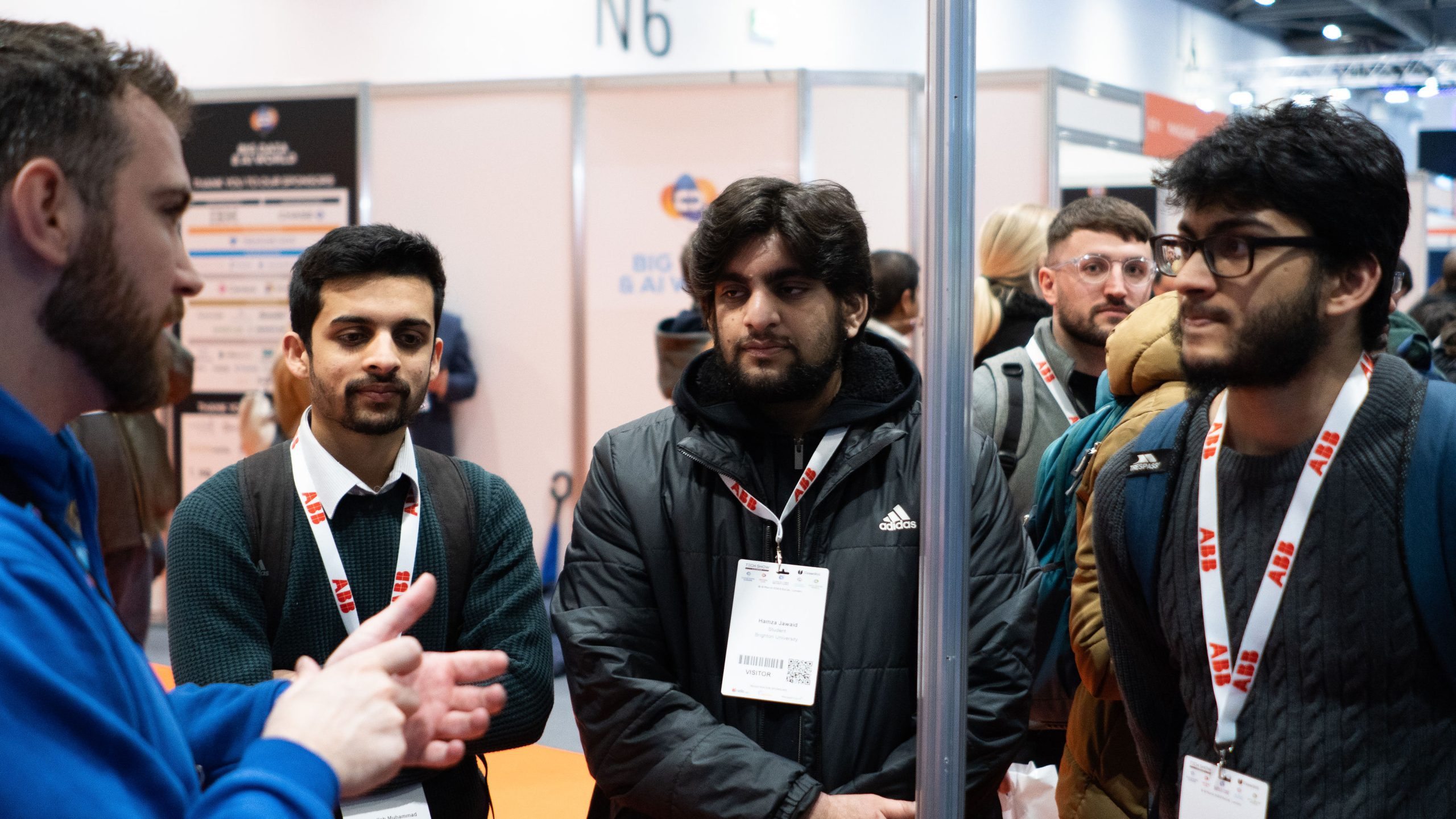 people standing and talking