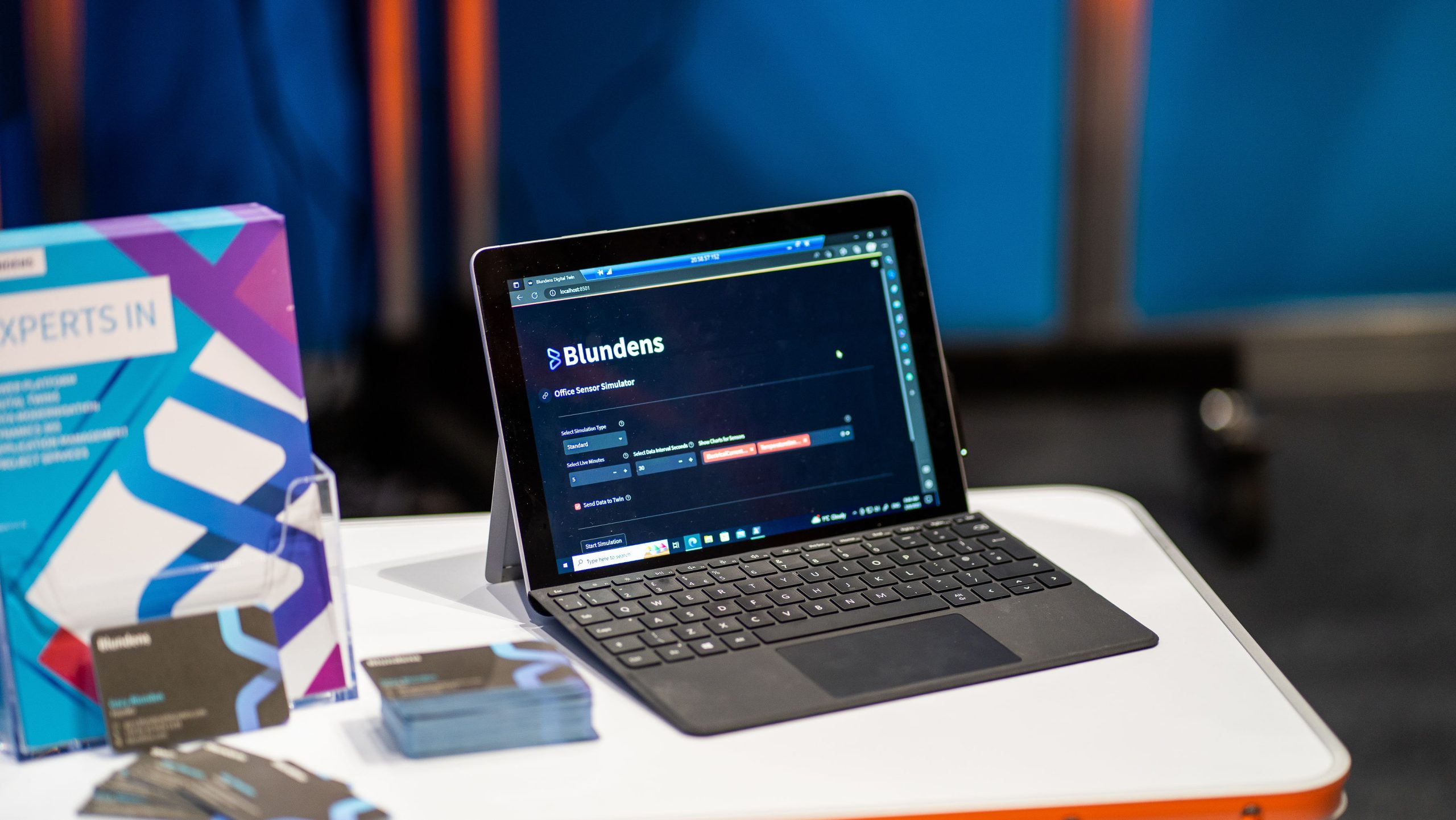 laptop showing a program on screen